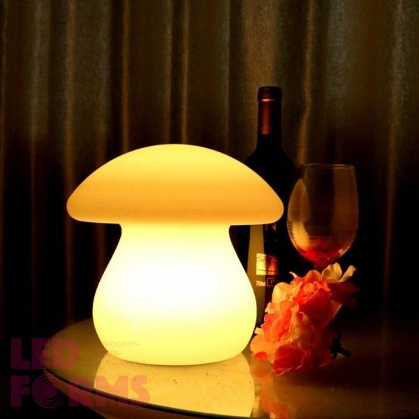 Настольная лампа Гриб LED MUSHROOM с разноцветной RGB подсветкой и пультом ДУ IP65 220V — Купить в интернет-магазине LED Forms