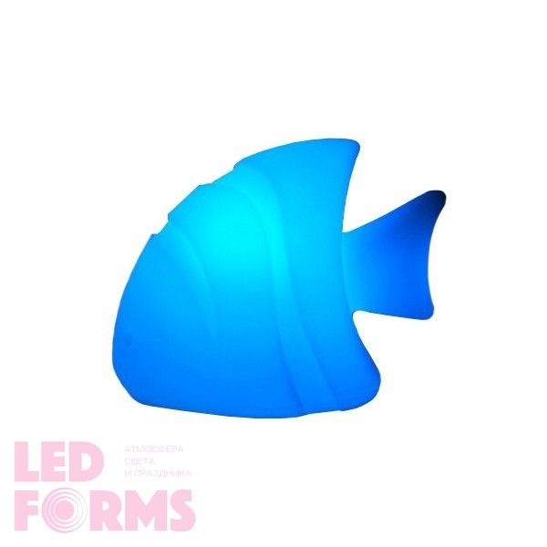 Беспроводная лампа-ночник с аккумулятором Рыбка LED FISH-1 разноцветная RGB с пультом ДУ IP44 — Купить в интернет-магазине LED F