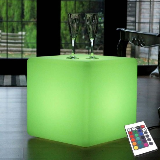 Светильник куб GLOW CUBE 30 см. разноцветный RGB с пультом ДУ IP65 220V — Купить в интернет-магазине LED Forms