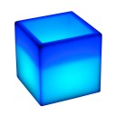 Светящееся кашпо куб для цветов LED PLAZA 40 см. c разноцветной RGB подсветкой и пультом ДУ IP65 220V — Купить в интернет-магази