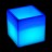 Светящееся кашпо куб для цветов LED PLAZA 40 см c разноцветной RGB подсветкой и пультом ДУ IP65 220V