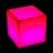 Светящееся кашпо куб для цветов LED PLAZA 40 см c разноцветной RGB подсветкой и пультом ДУ IP65 220V