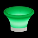 Светящаяся ваза для фруктов LED PLATE-2 с разноцветной RGB подсветкой и пультом ДУ IP54