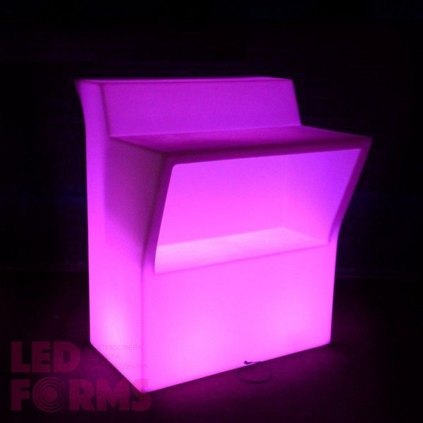 Барная стойка светящаяся (фронтальная секция) LED Royal, светодиодная, разноцветная RGB, IP65 — Купить в интернет-магазине LED F