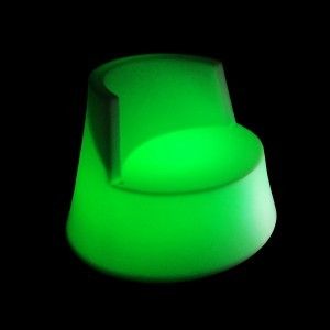 Кресло светящееся LED ALMELO c разноцветной RGB подсветкой и пультом ДУ IP65