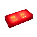 Светодиодная брусчатка LED LUMBRUS 100x200x40 мм. красная IP68