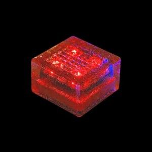 Светодиодная брусчатка на солнечных батареях LED LUMBRUS 100x100x60 мм. красная IP68 — Купить в интернет-магазине LED Forms