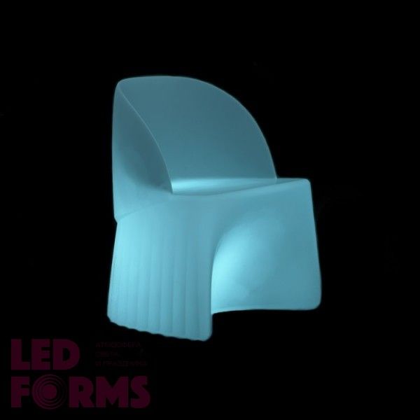 Кресло светящееся LED WAVES-1 c разноцветной RGB подсветкой и пультом ДУ IP65 — Купить в интернет-магазине LED Forms