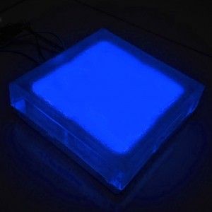 Светодиодная тротуарная плитка LED LUMBRUS 200x200x40 мм. синяя IP68 — Купить в интернет-магазине LED Forms