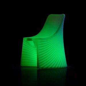 Кресло светящееся LED WAVES-2 c разноцветной RGB подсветкой и пультом ДУ IP65