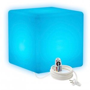 Светильник куб LED CUBE 50 см разноцветный RGB с пультом ДУ IP65 220V