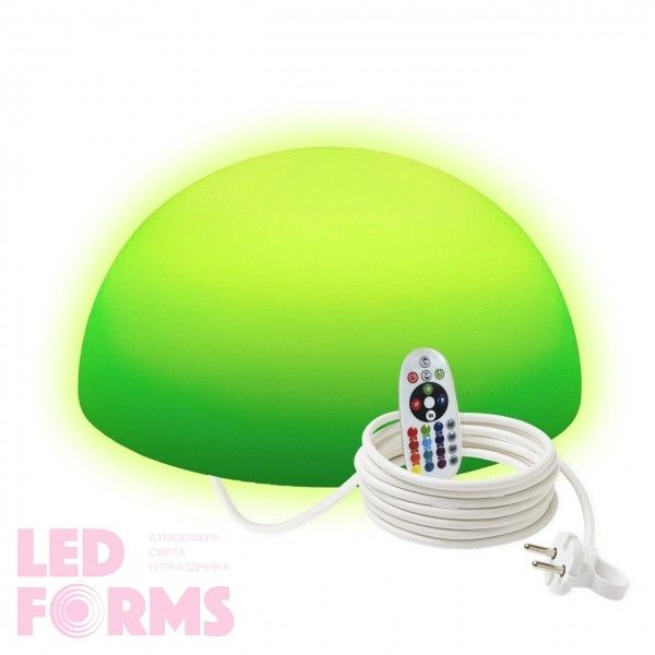 Светильник полусфера LED HEMISPHERE 40 см. разноцветный RGB с пультом ДУ IP65 220V — Купить в интернет-магазине LED Forms