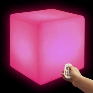 Светильник куб беспроводной LED CUBE 50 см. разноцветный RGB с аккумулятором и пультом USB IP68 — Купить в интернет-магазине LED