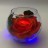 Ночник Светодиодные цветы LED SECRET — красная роза с синей подсветкой вазы