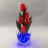 Светильник-ночник Светодиодные цветы LED GRACE, красные тюльпаны с синей подсветкой вазы — Купить в интернет-магазине LED Forms