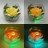 Ночник Светодиодные цветы LED SECRET, жёлтая роза с зелёной подсветкой вазы — Купить в интернет-магазине LED Forms