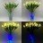 Светильник Светодиодные цветы LED SPRING — белые тюльпаны с синей подсветкой вазы
