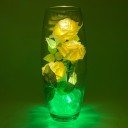 Светильник-ночник Светодиодные цветы LED HARMONY, белые розы с зелёной подсветкой вазы — Купить в интернет-магазине LED Forms