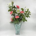 Светильник Светодиодные цветы LED DREAM — розовые розы с синей подсветкой вазы