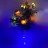 Светильник Светодиодные цветы LED DREAM — жёлтые розы с синей подсветкой вазы