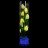 Светильник Светодиодные цветы LED SPIRIT — белые тюльпаны с синей подсветкой вазы