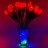 Светильник Светодиодные цветы LED SPRING — оранжевые тюльпаны с сине-зелёной подсветкой вазы