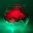 Ночник Светодиодные цветы LED SECRET, красная роза с зелёной подсветкой вазы — Купить в интернет-магазине LED Forms