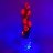 Светильник Светодиодные цветы LED SPIRIT — красные тюльпаны с синей подсветкой вазы