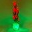Светильник Светодиодные цветы LED SPIRIT — красные тюльпаны с зелёной подсветкой вазы
