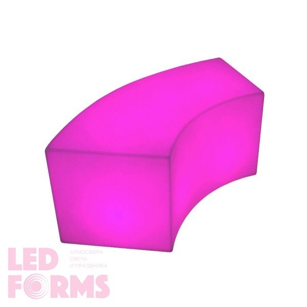Лавка секционная светящаяся LED Arena, светодиодная, разноцветная RGB, 220V — Купить в интернет-магазине LED Forms