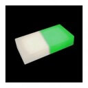 Светодиодная тротуарная плитка LED LUMBRUS 200x100x40 мм. двухцветная белый-зелёный IP68 — Купить в интернет-магазине LED Forms