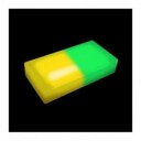 Светодиодная тротуарная плитка LED LUMBRUS 200x100x40 мм двухцветная жёлтый-зелёный IP68