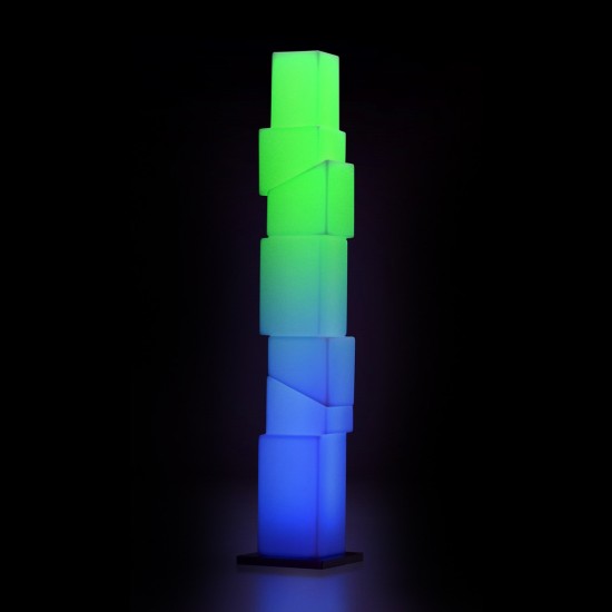 Напольный светильник LED YORK-2 разноцветный RGB с аккумулятором и пультом ДУ IP65