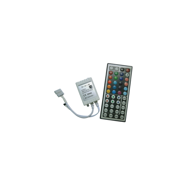 Контроллер RGB для разноцветных светодиодных светильников 12V 72 Вт. / 24V 144 Вт. с большим ИК-пультом ДУ