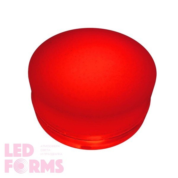 Грунтовый светильник LED LUMBRUS Spot 50x60 мм. одноцветный красный IP68 — Купить в интернет-магазине LED Forms