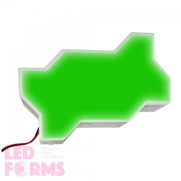 Светодиодная брусчатка LED LUMBRUS Zigzag 225x112x40 мм. одноцветная зелёная IP68 — Купить в интернет-магазине LED Forms