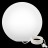 Светильник шар LED MOONBALL 40 см светодиодный белый IP65 220V