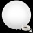 Светильник шар LED MOONBALL 50 см светодиодный белый IP65 220V