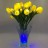 Светильник Светодиодные цветы LED SPRING, жёлтые тюльпаны с синей подсветкой вазы