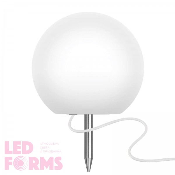 Световой шар с ландшафтным креплением LED BALL Exterior+ 20 см белый IP65 220V