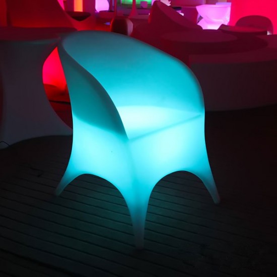 Кресло светящееся LED TRENDY-3 c разноцветной RGB подсветкой и пультом ДУ IP65 — Купить в интернет-магазине LED Forms