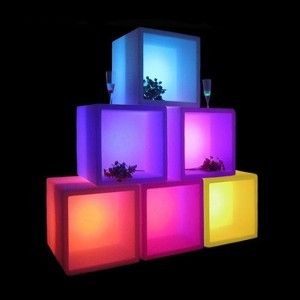 Блок светящийся с нишей LED Block, 40 см., разноцветный RGB, с аккумулятором — Купить в интернет-магазине LED Forms