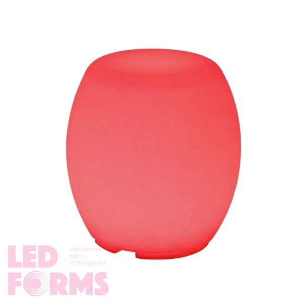 Светящийся стул-табурет LED DRUM 51x51x42 см c разноцветной RGB подсветкой и пультом ДУ IP65 220V