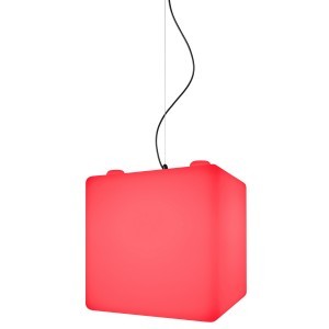 Подвесной светильник куб LED CUBE Premium 20 см разноцветный RGB с пультом ДУ IP65