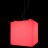 Подвесной светильник куб LED CUBE Premium 40 см разноцветный RGB с пультом ДУ IP65