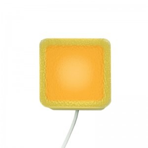 Светодиодная брусчатка LED LUMBRUS 50x50x40 мм жёлтая IP68