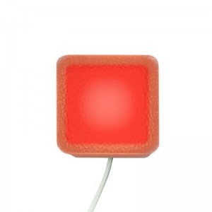 Светодиодная брусчатка LED LUMBRUS 50x50x40 мм красная IP68