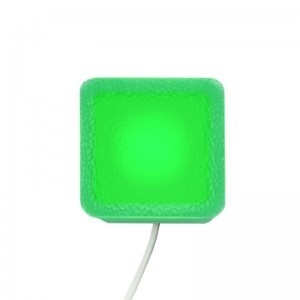 Светодиодная брусчатка LED LUMBRUS 50x50x40 мм. зелёная IP68