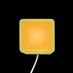 Светодиодная брусчатка LED LUMBRUS 50x50x60 мм жёлтая IP68