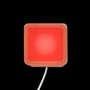 Светодиодная брусчатка LED LUMBRUS 50x50x60 мм красная IP68